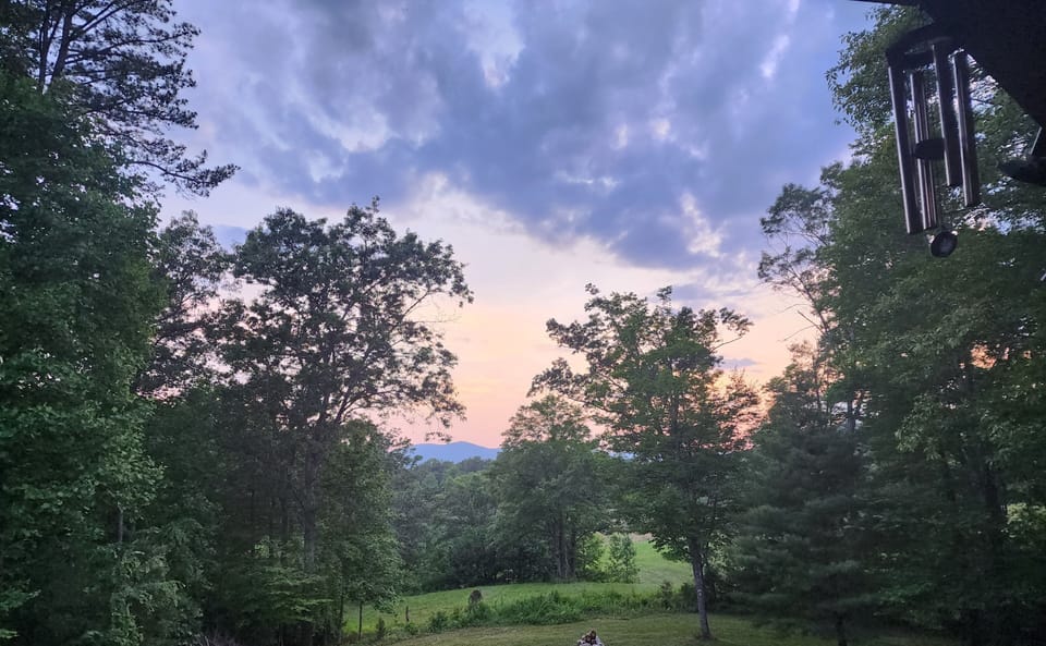 View of Saddle Mountain from the back porch