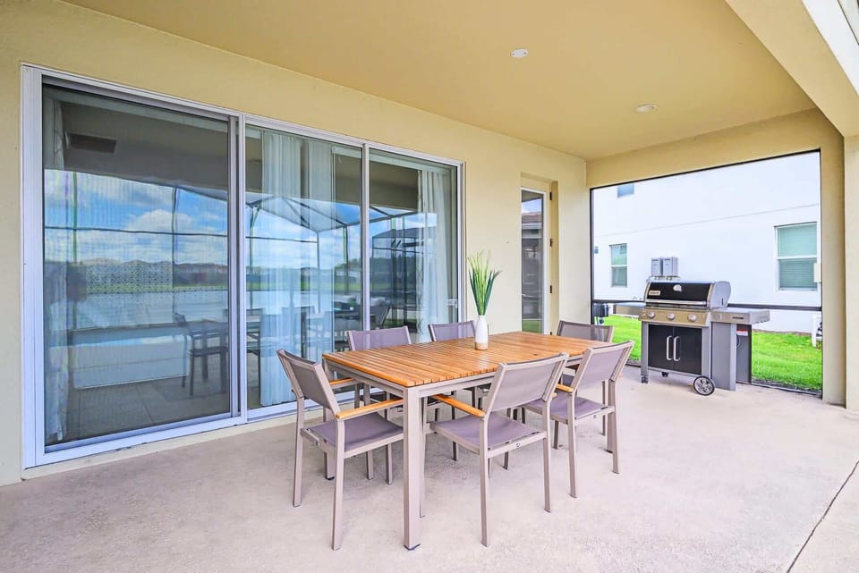 BBQ-Ready Patio With Comfortable Dining Space