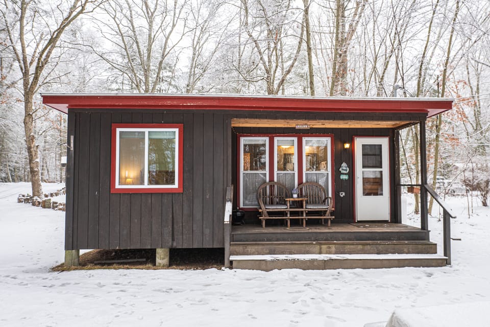 Front porch of cabin