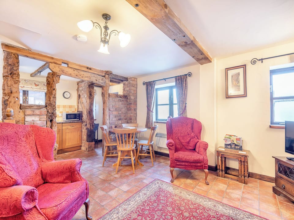 Living room/dining room | The Corn House - Morrells Wood Farm, Leighton, near Shrewsbury