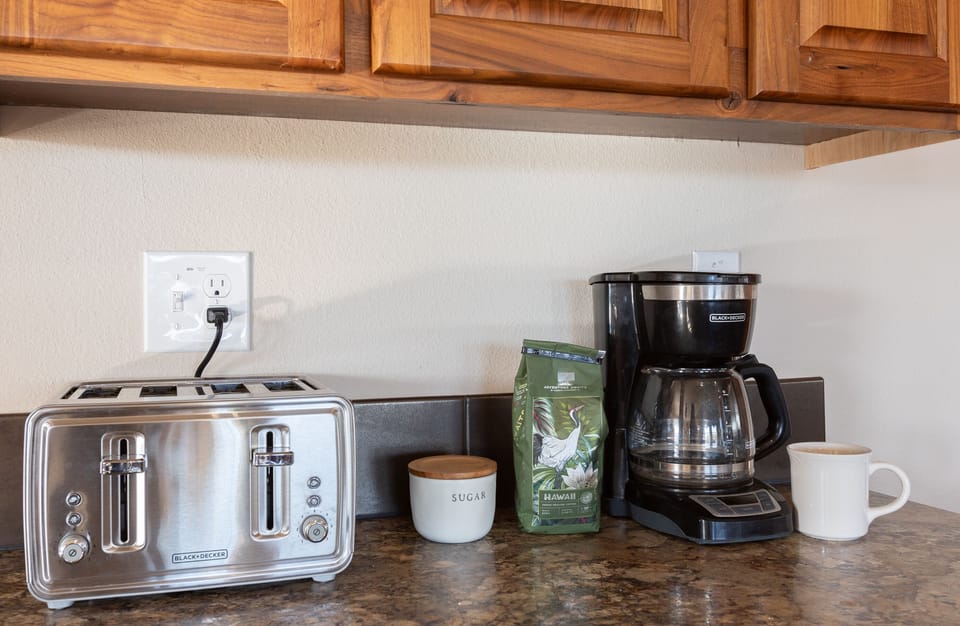 Coffee station plus a 4 slice toaster