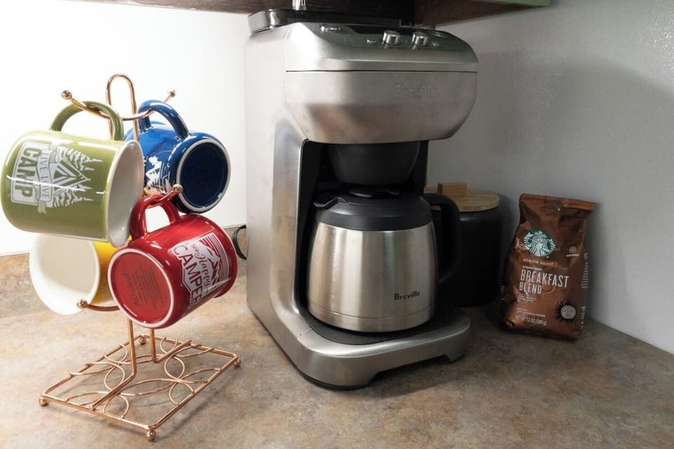 Grabbing that first cup of coffee means you'll wake up to happy campers even before a trip to the grocery store.