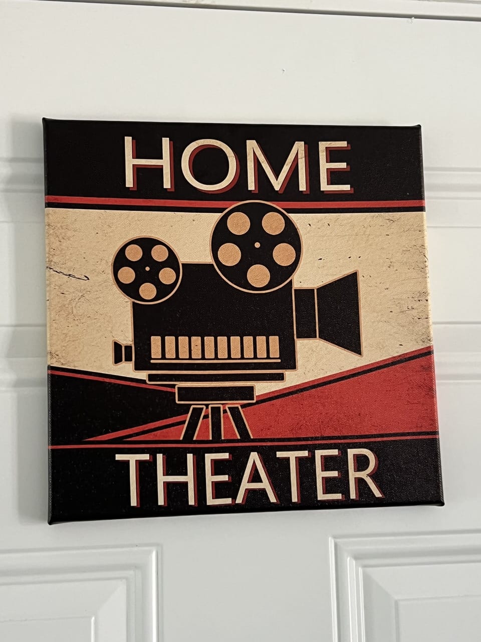 Large garage conversion is a great "Theater Room" that can comfortably sleep 6. 