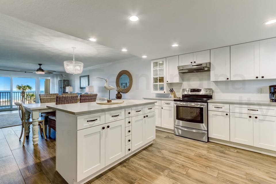 Kitchen with Ocean View