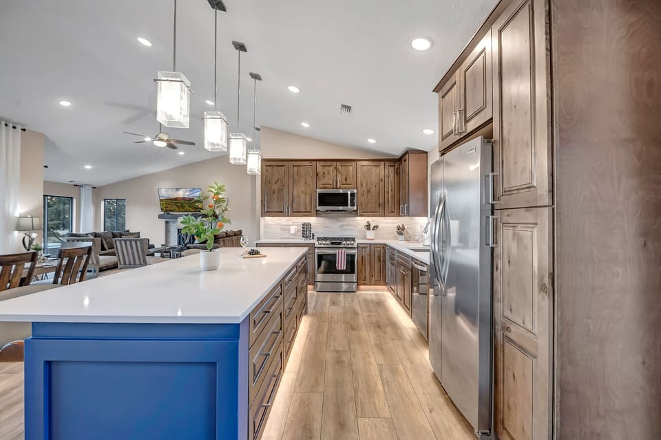 Fully Renovated Kitchen with Stainless Steel Appliances