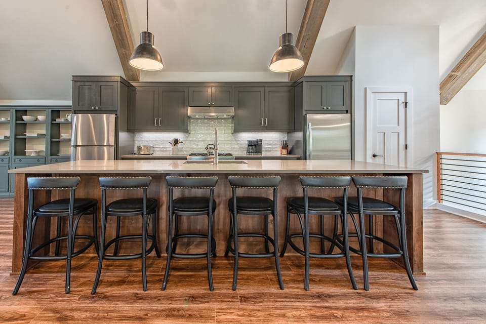 The Cottage - Plenty of counter space and seating to spread out and enjoy each other's company.