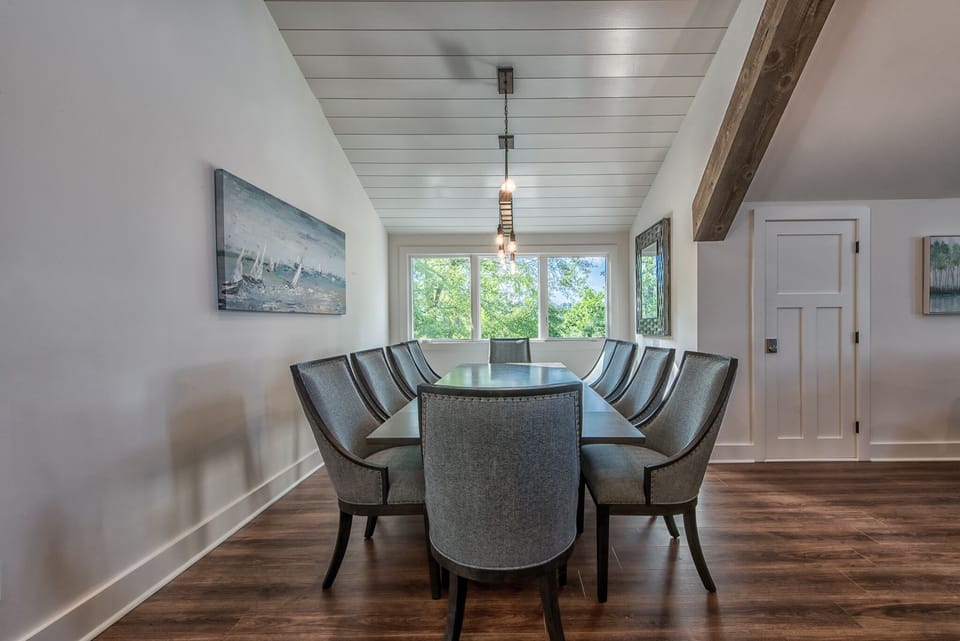 8-seater dining table.