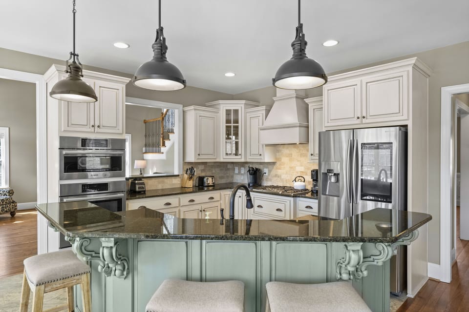 Spacious and fully stocked kitchen Lake Living 1.