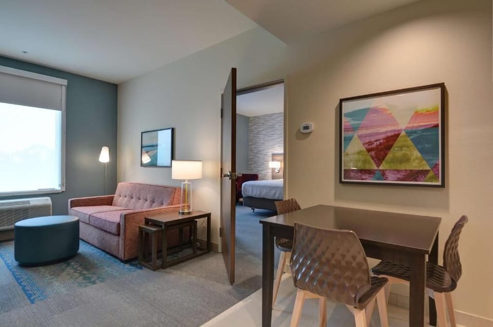 Gather for snacks and planning around a comfortable dining table