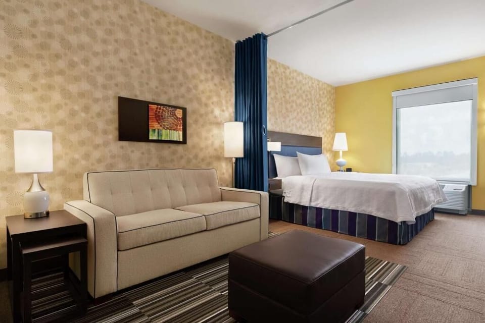 Kick back on the cozy sofa after a long day.