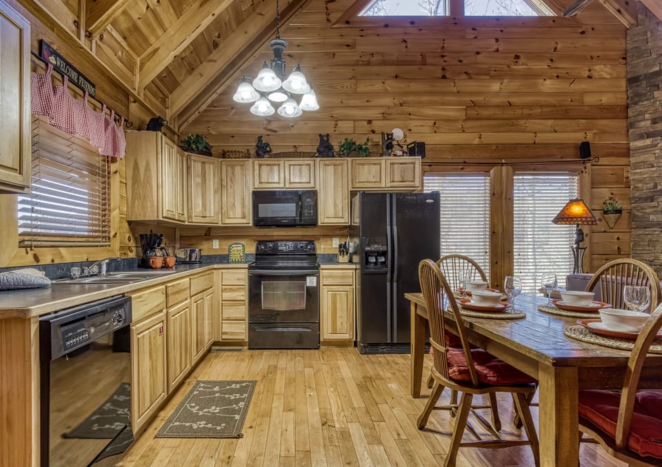 large kitchen space great for cooking together