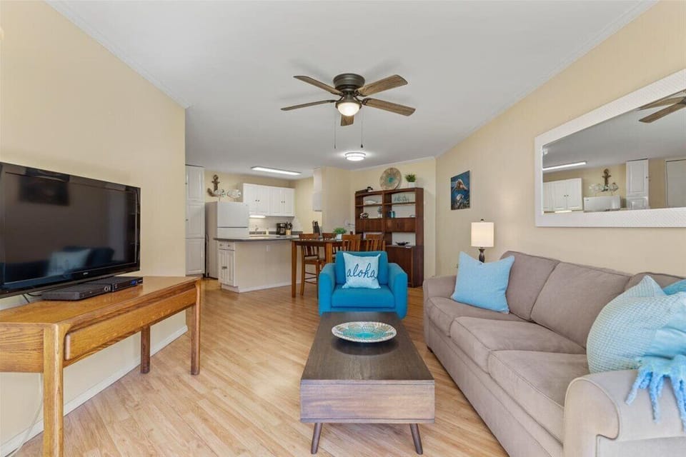 Spacious living room area