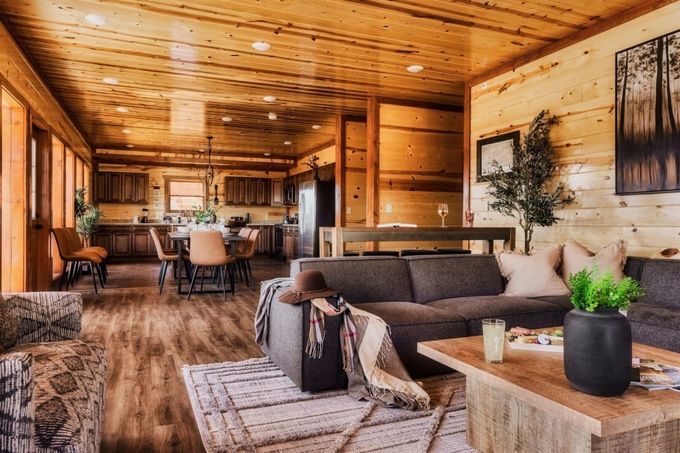 A luxurious upscale and open floor plan allows everyone to spend time together