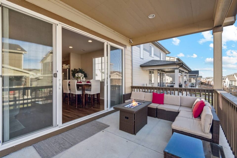 Breathe in the fresh Colorado air from your secluded backyard haven—complete with comfortable seating and firepit ambiance for magical evenings