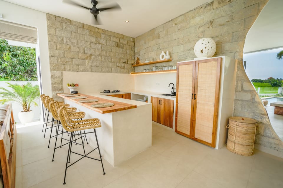 Fully equipped modern kitchen for group stays.