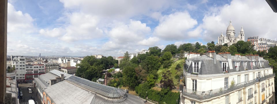 Rental Montmartre with View:
Panorama mode photo taken from the apartment.