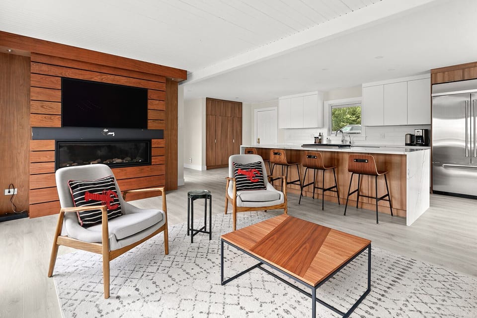 Main living area and kitchen.