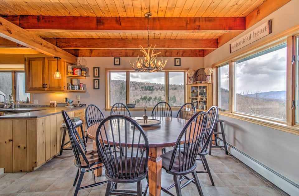 Dining room. Main floor. Dining table sits 8 people. 