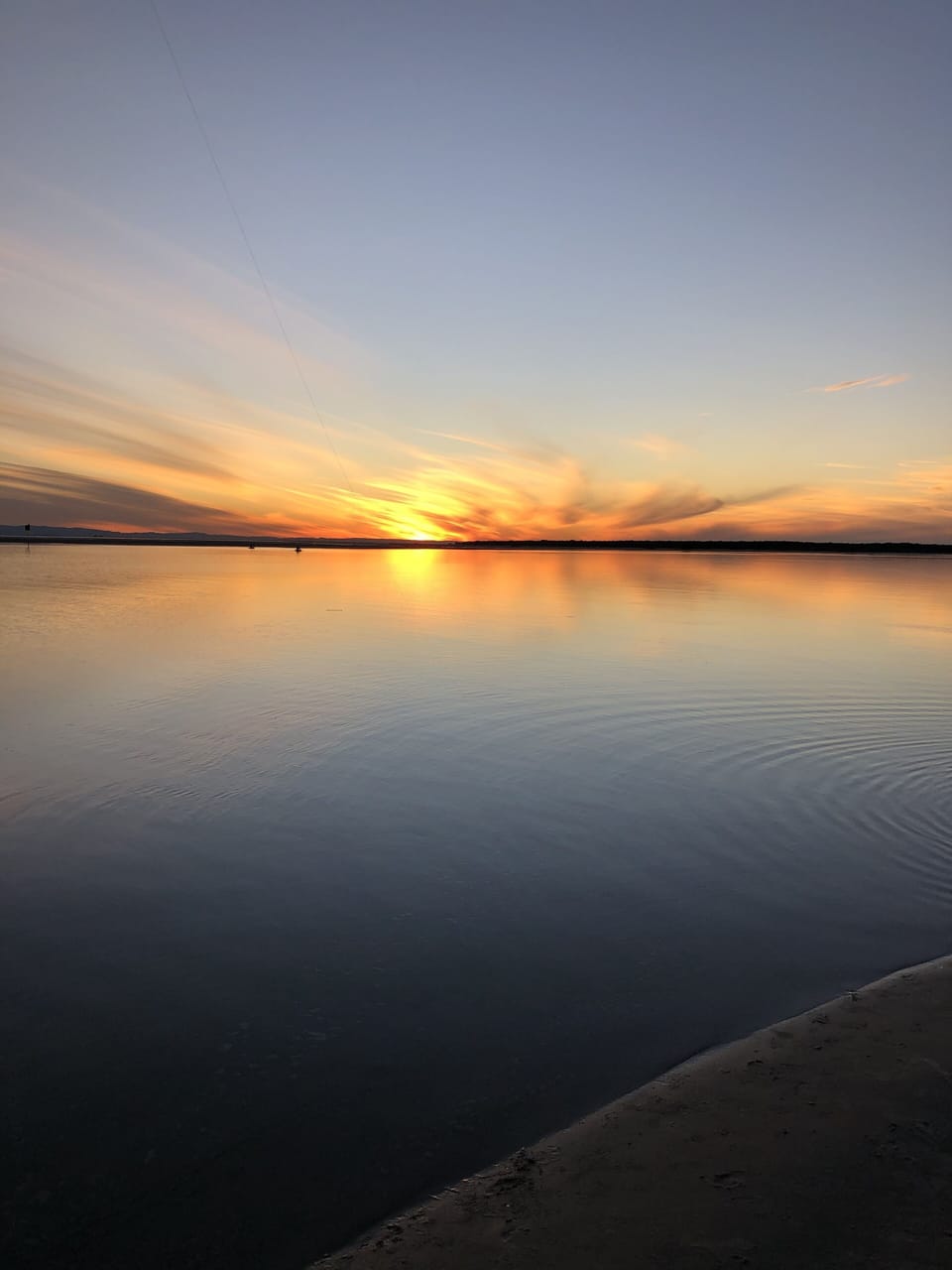 Sunset western beach - high tide (5mins walk)