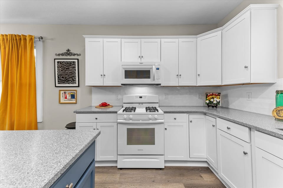 Fully stocked kitchen 