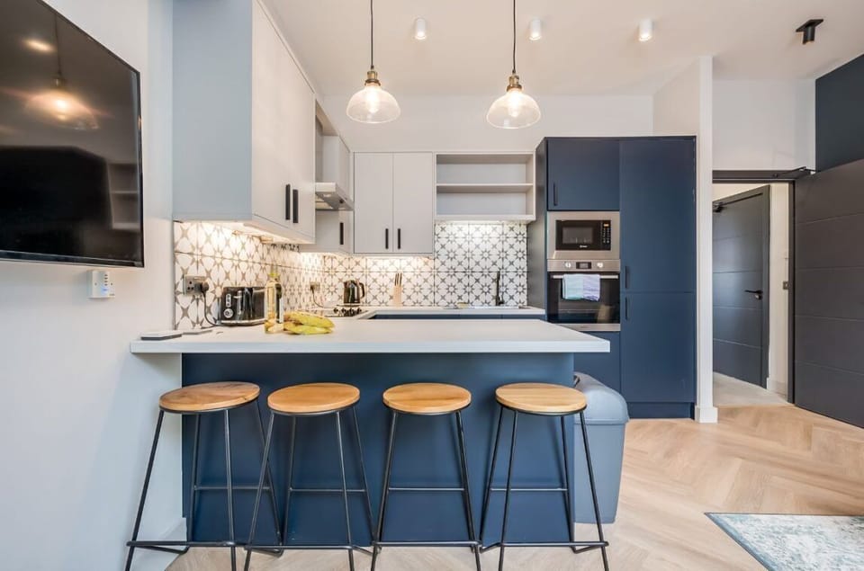 Kitchen area with dining space 