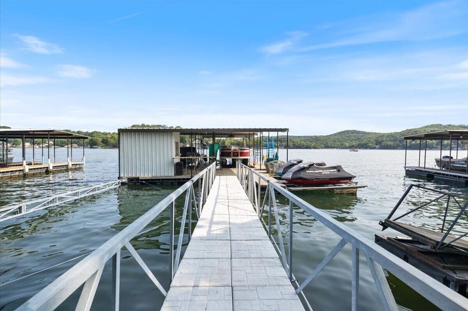 Personal dock for your boat and jet skis; deep water year round!