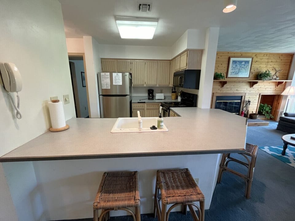 Cook up your favorites in the fully equipped kitchen
