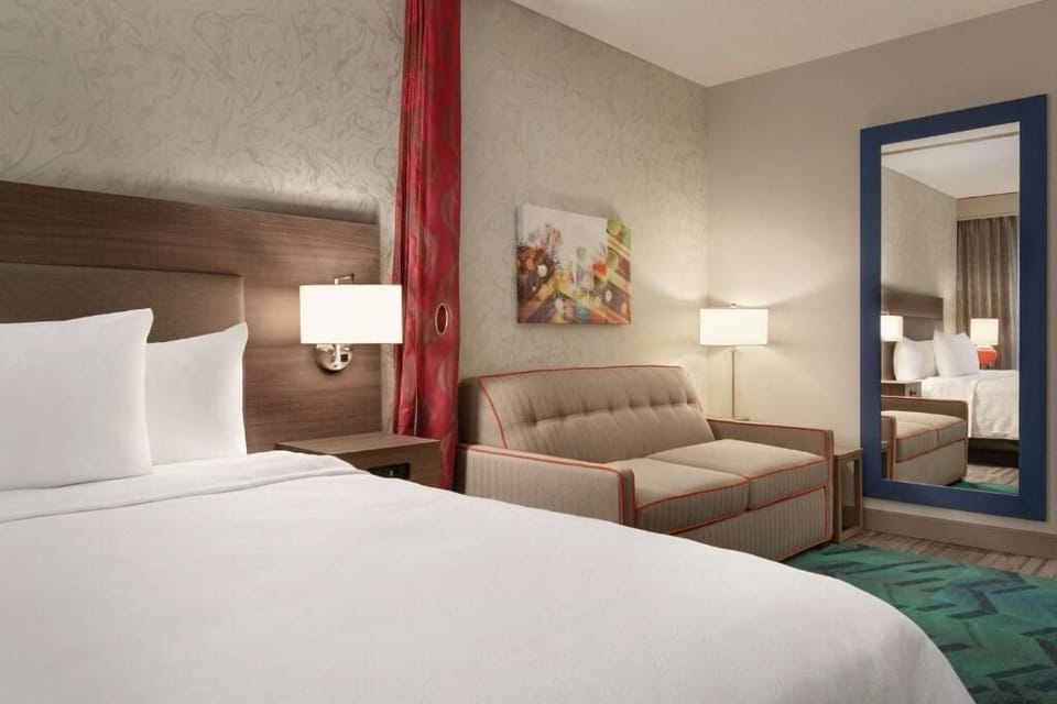 Bedroom. Interior and views may vary based on location and availability.