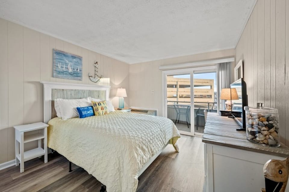 Wake up and walk out onto the balcony.