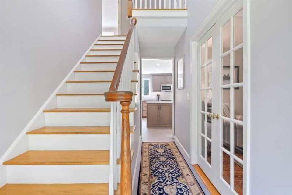 Take the staircase to the second story 