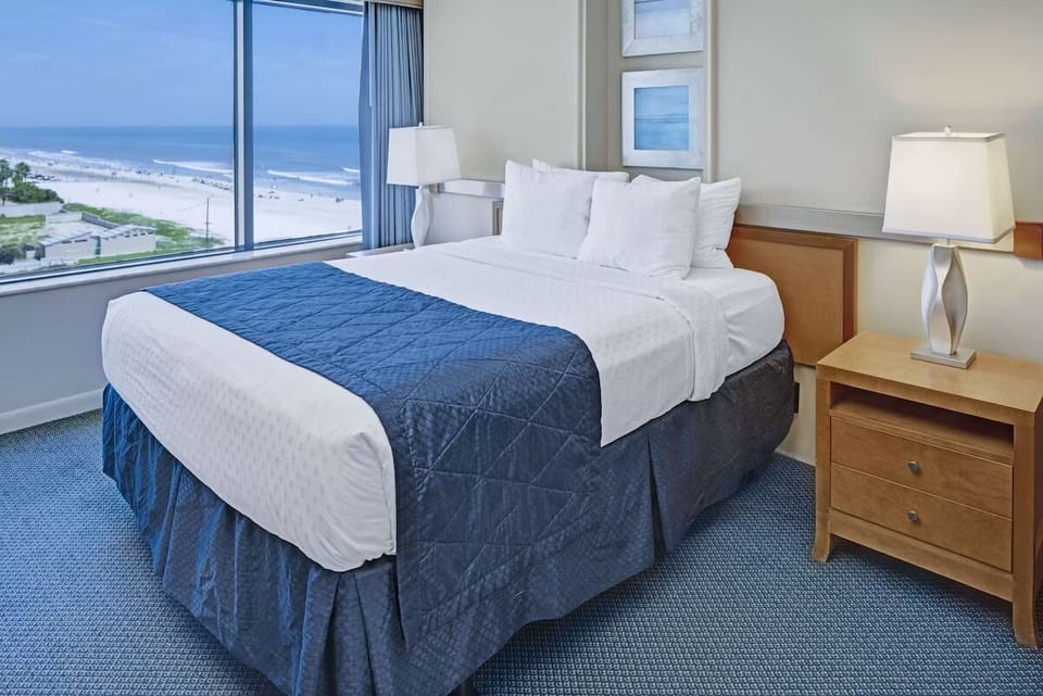 Wake up to ocean views from crisp, cloud-soft bedding.