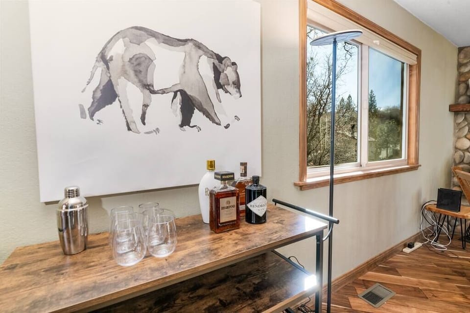 Sip and socialize at our stylish freestanding bar.