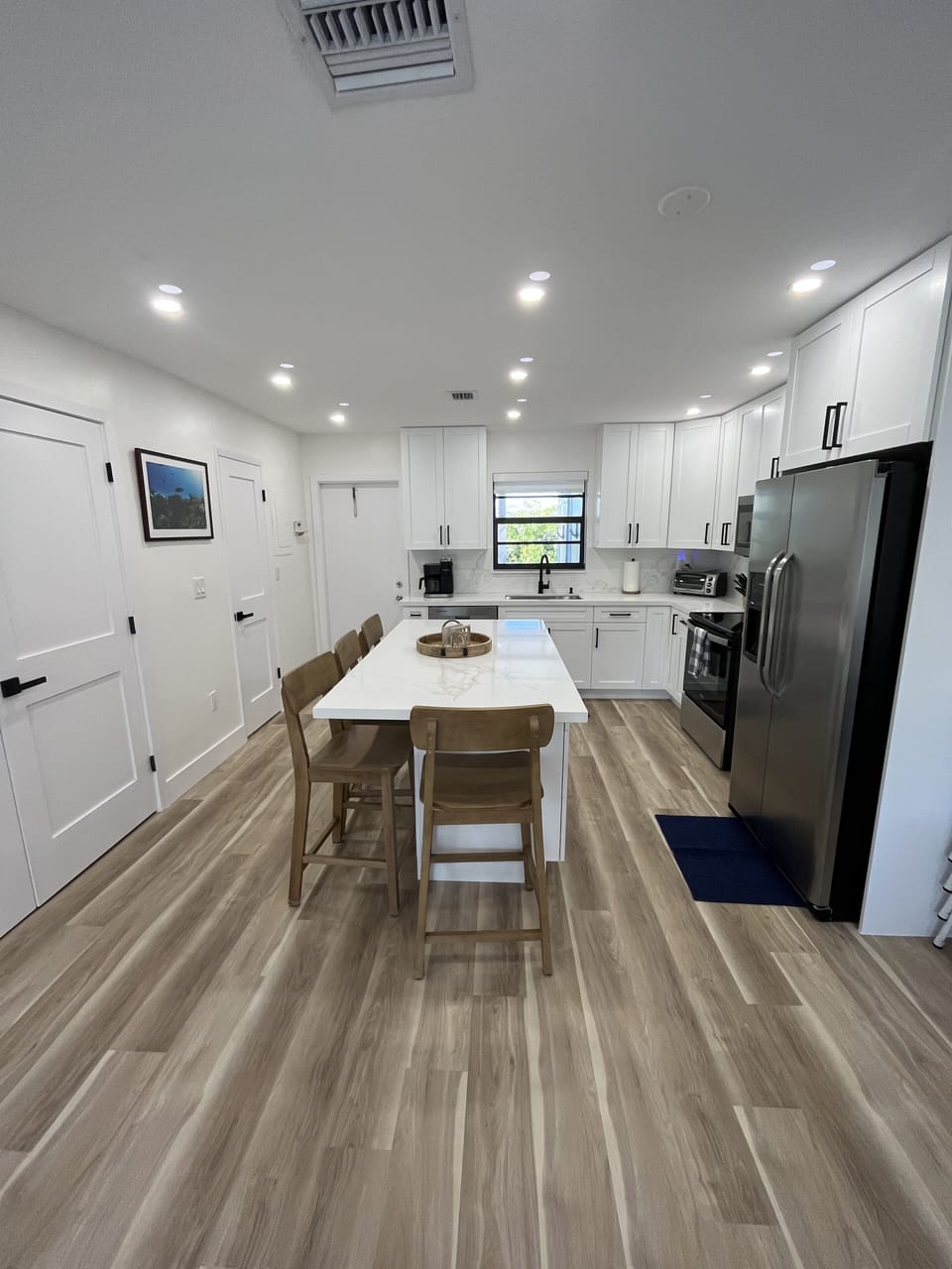 Kitchen with island seating