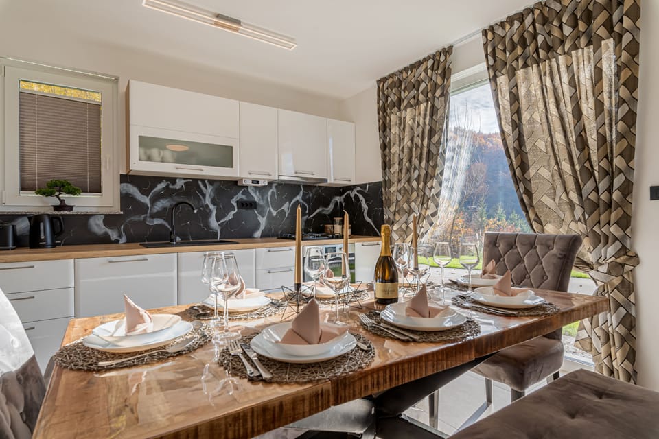 Kitchen and dining area