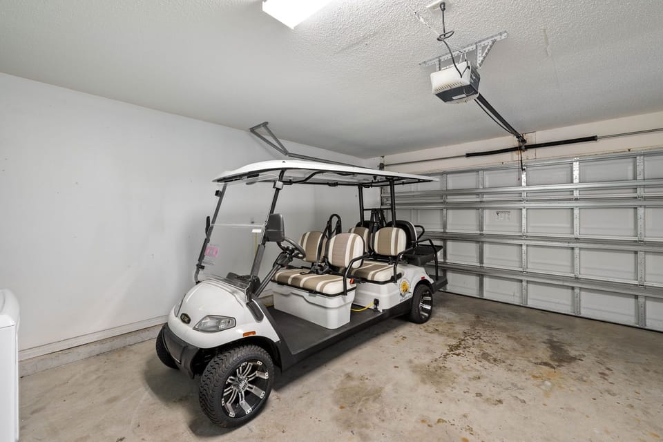 Complimentary 6-seater golf cart!