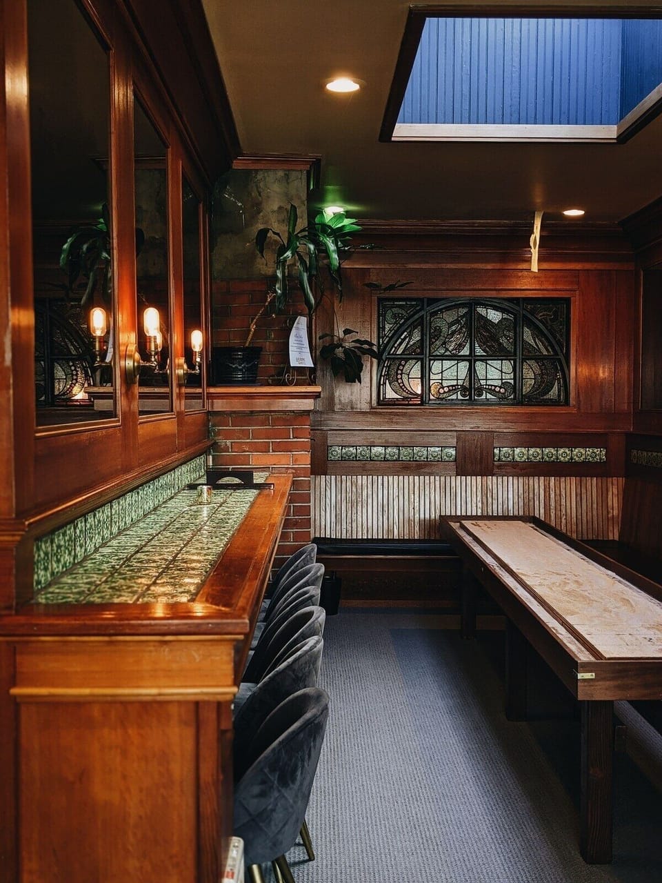 Host intimate gatherings in a private nook with vintage charm.
