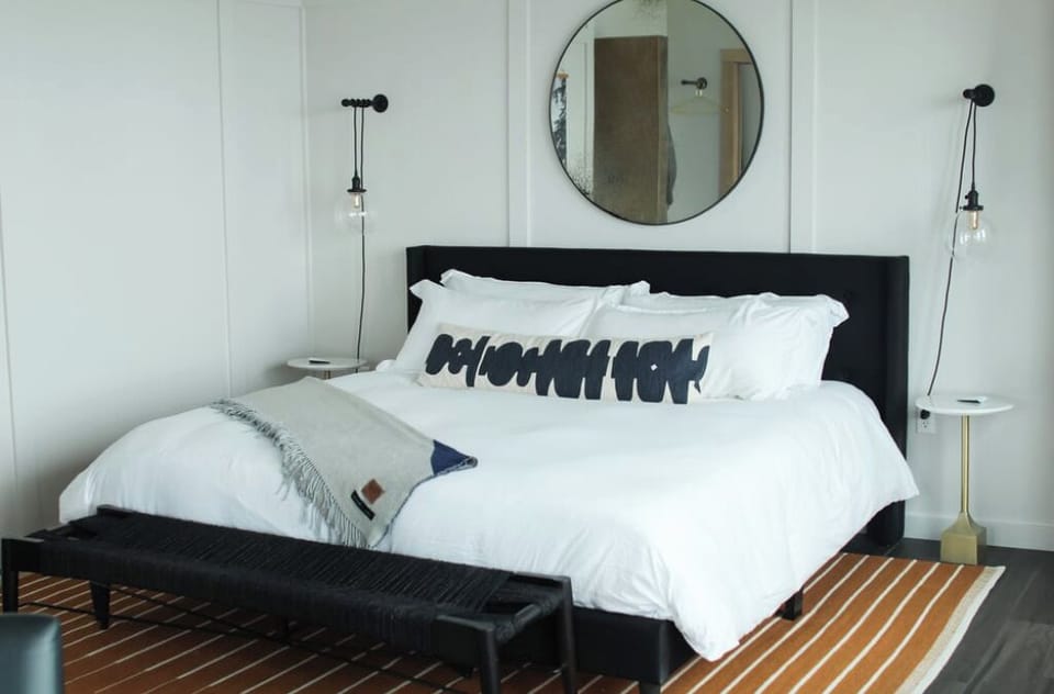 Bedroom. Interior and views may vary based on location and availability.