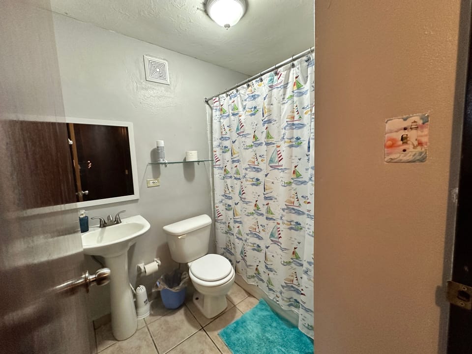 Master bathroom. Tub/shower