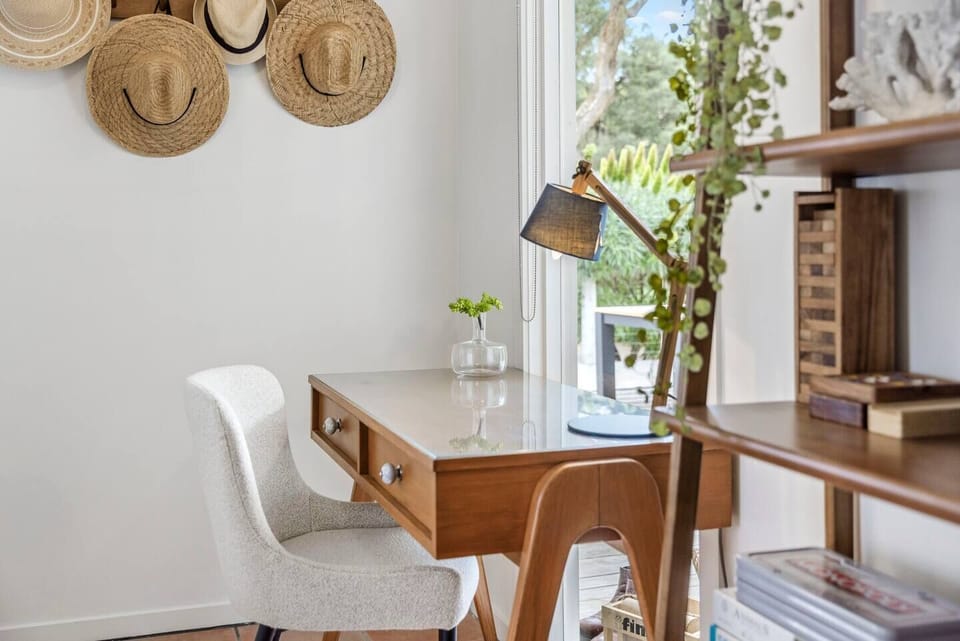 WFH in style in a dedicated space with fast WIFI.