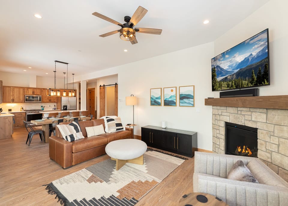 Open concept living space provides plenty of room to relax and take in the views