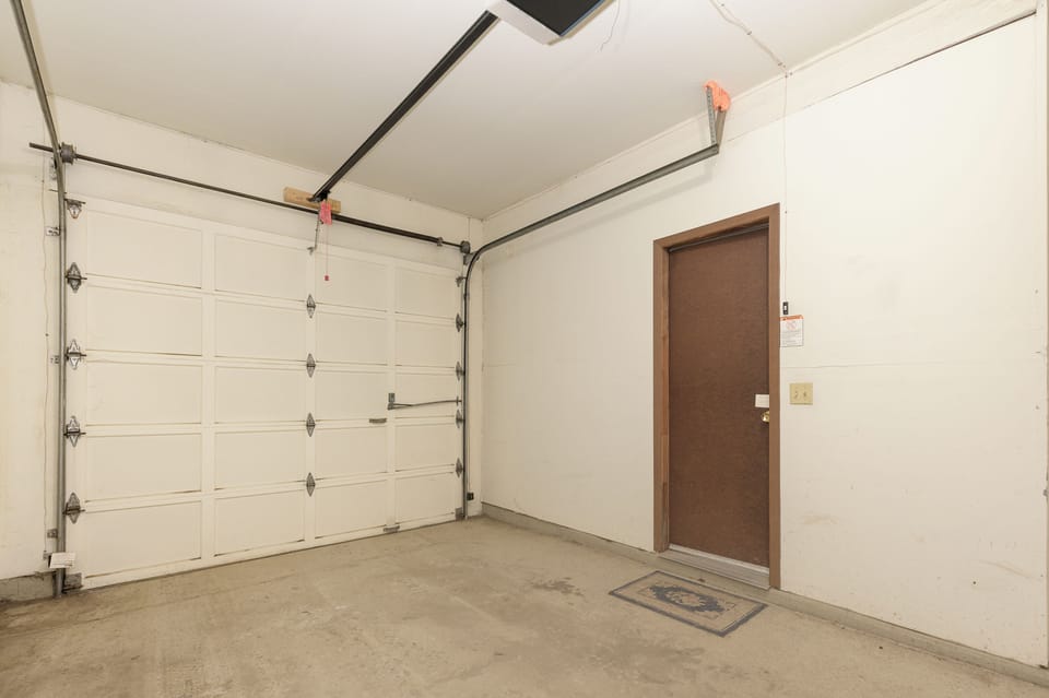 Spacious garage provides secure parking for your vehicle, with convenient interior access to your rental home.