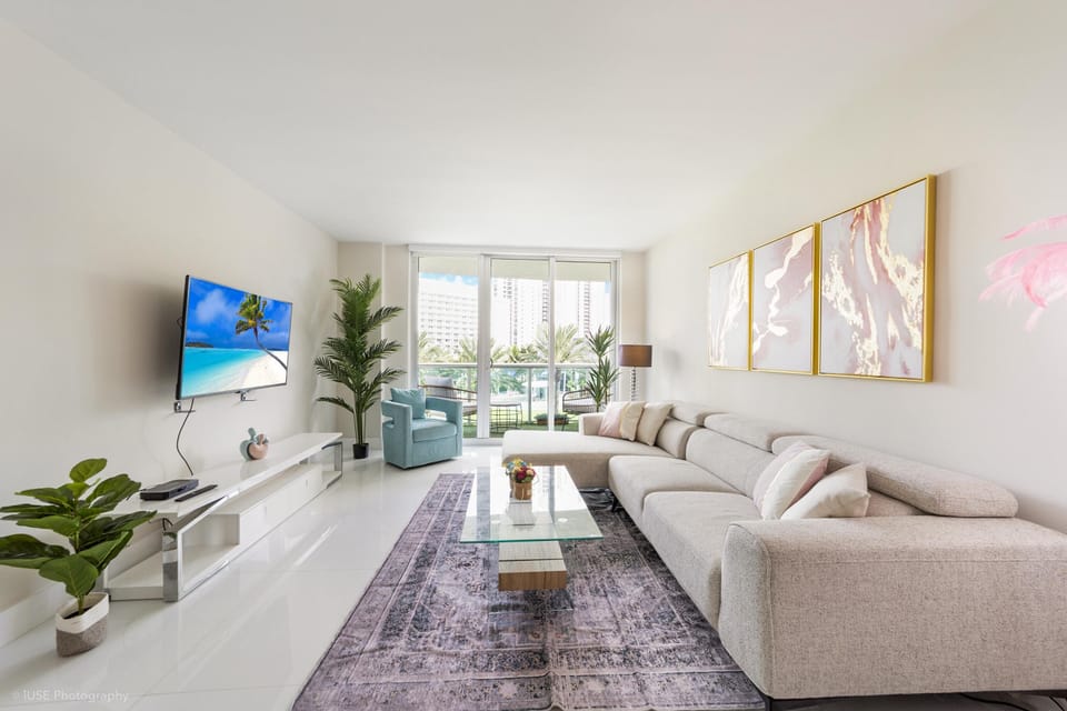 Lighted & Spacious Living Room