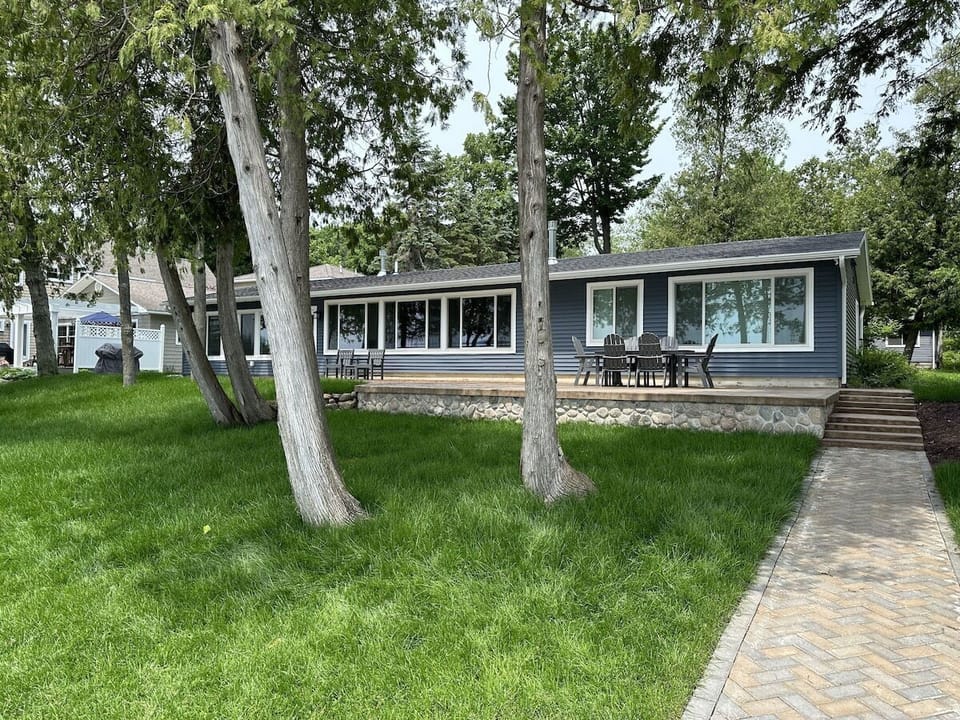 Lake side of house