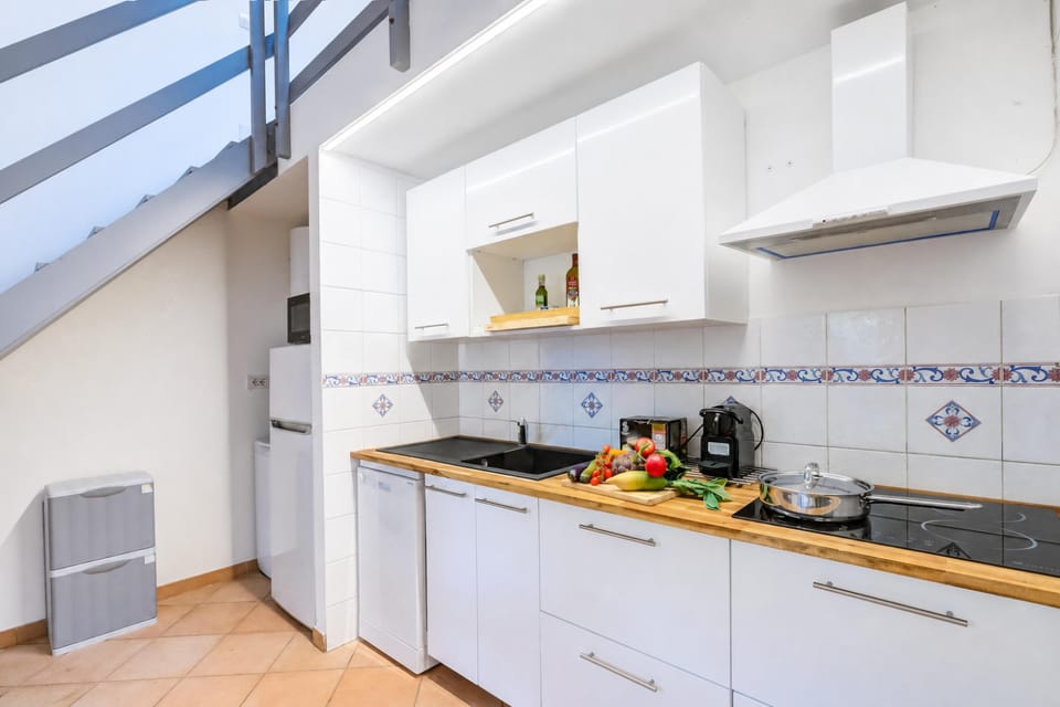 Kitchen and dining area