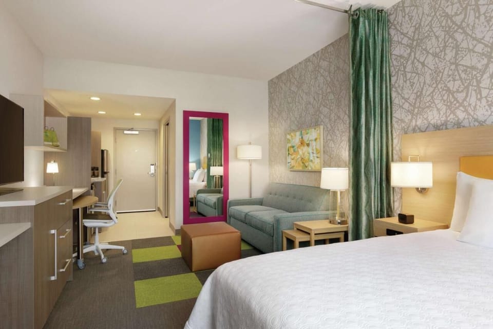 Bedroom. Interior and views may vary based on location and availability