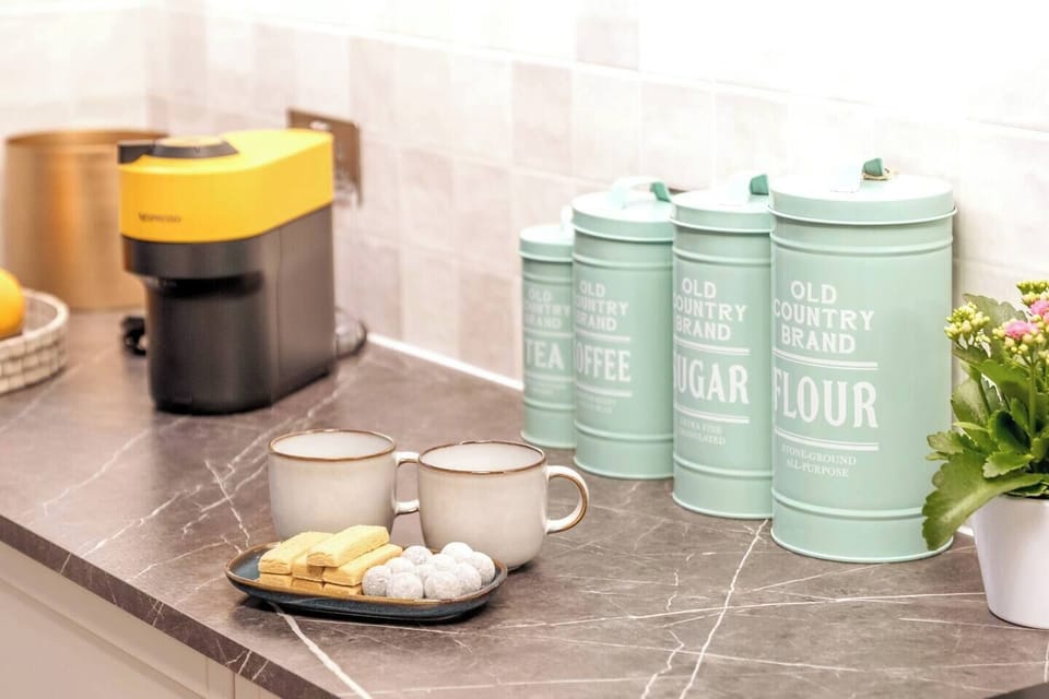 The kitchen is thoughtfully furnished with all the essential appliances and utensils you need to create culinary masterpieces or prepare a quick meal.