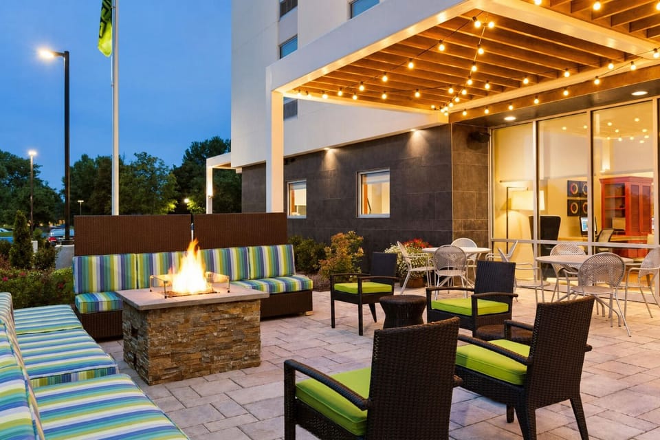 Gather by the firepit and savor cozy evening chats.