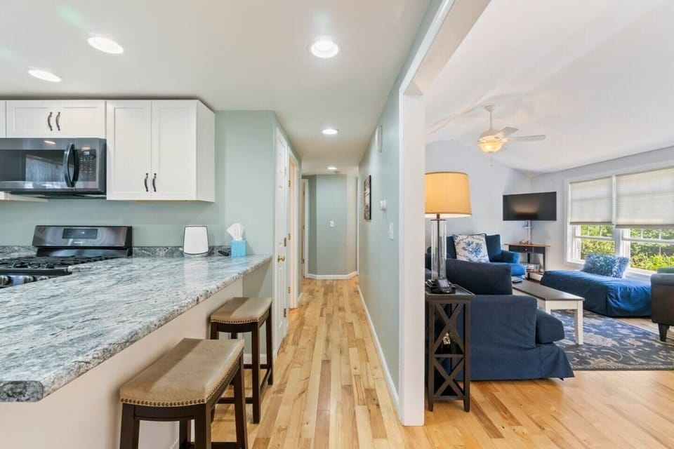 Unit A - living/kitchen area 
