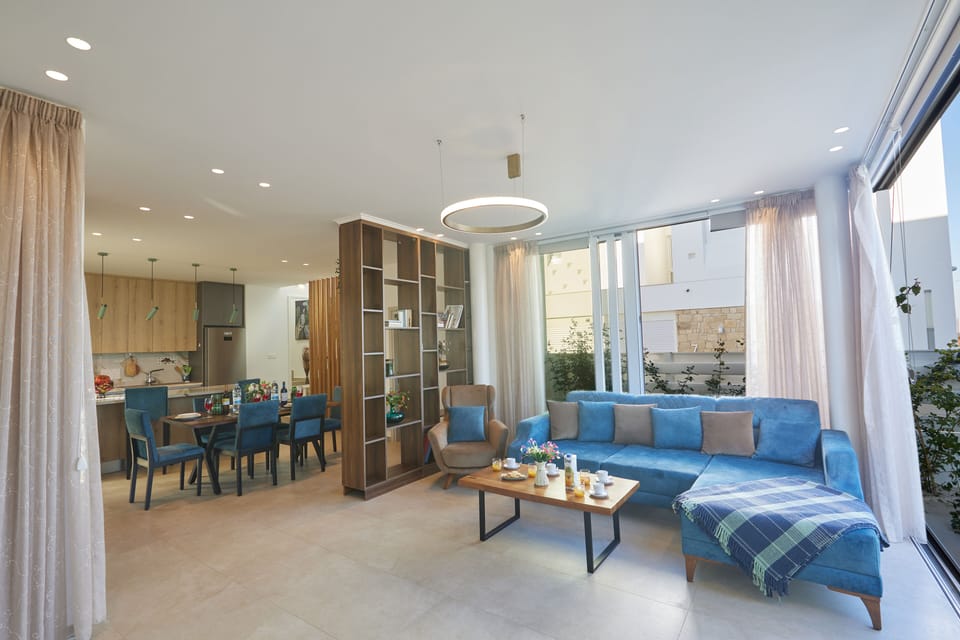 Modern and Stylish open-plan ground floor living room, kitchen and dining area