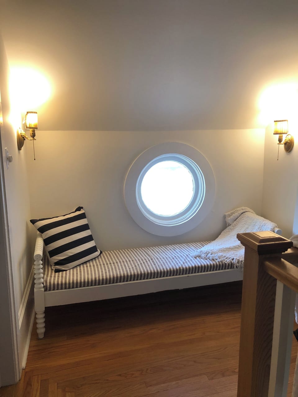 Cozy upstairs reading nook